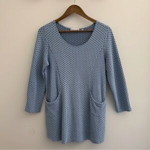 Habitat Textured Pocket Tunic Top Small Blue